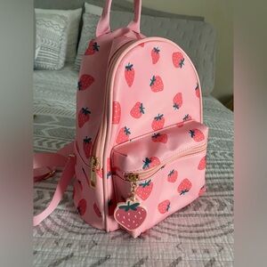 Brand New Pink Strawberry Mini Backpack💕